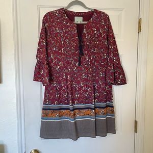 Tunic style dress or long top.